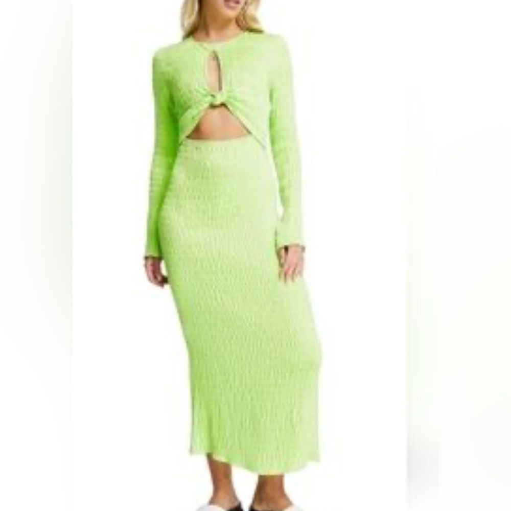 Topshop Vibrant Green Dress size 4